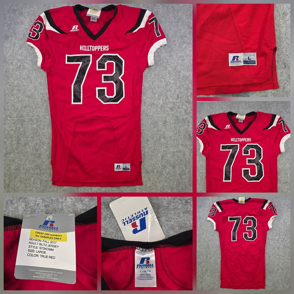 Western Kentucky Hilltoppers Jersey Mens Large Red Football Russell Athletic‎